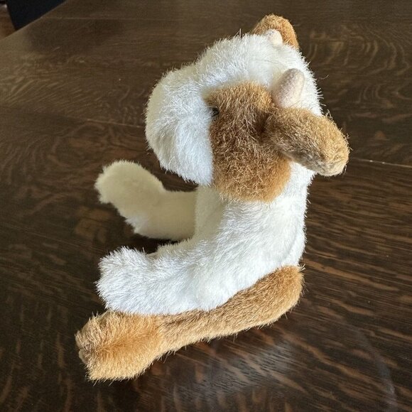 Hugfun Cow Plush Brown White Articuled Limbs Stuffed Animal Size 9"‎ Length EUC - Picture 3 of 8